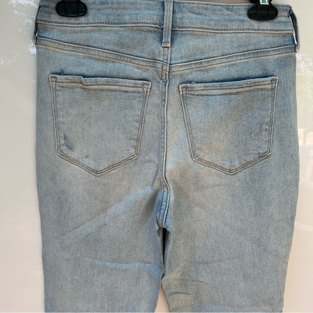 NWOT Old Navy Rockstar Super Skinny High Rise Distressed Full Button Fly Jeans - Picture 8 of 12